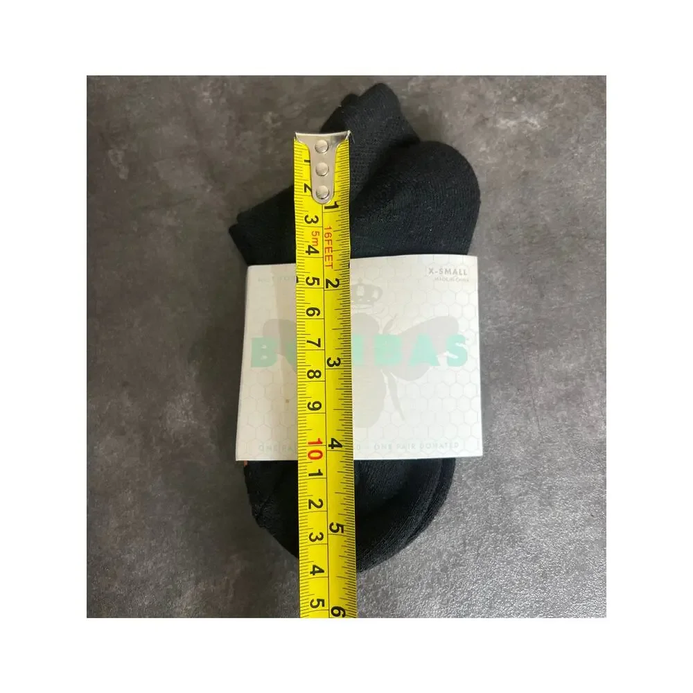 Bombas One Pair XS Polyester Black Socks NWT